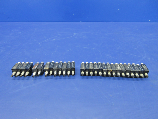 Piper PA-31T1 Cheyenne Circuit Breaker 1/2/3/5 Amp LOT 819-205-102 (0626-775)0