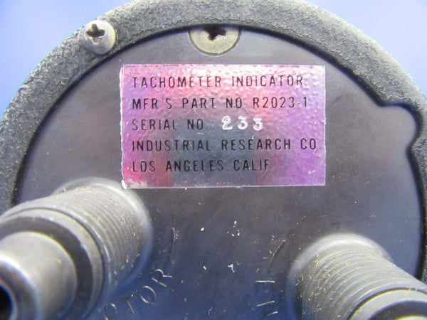 Industrial Research Dual Mechanical Helicopter Tachometer P/N R-2023-1 (0324-16)