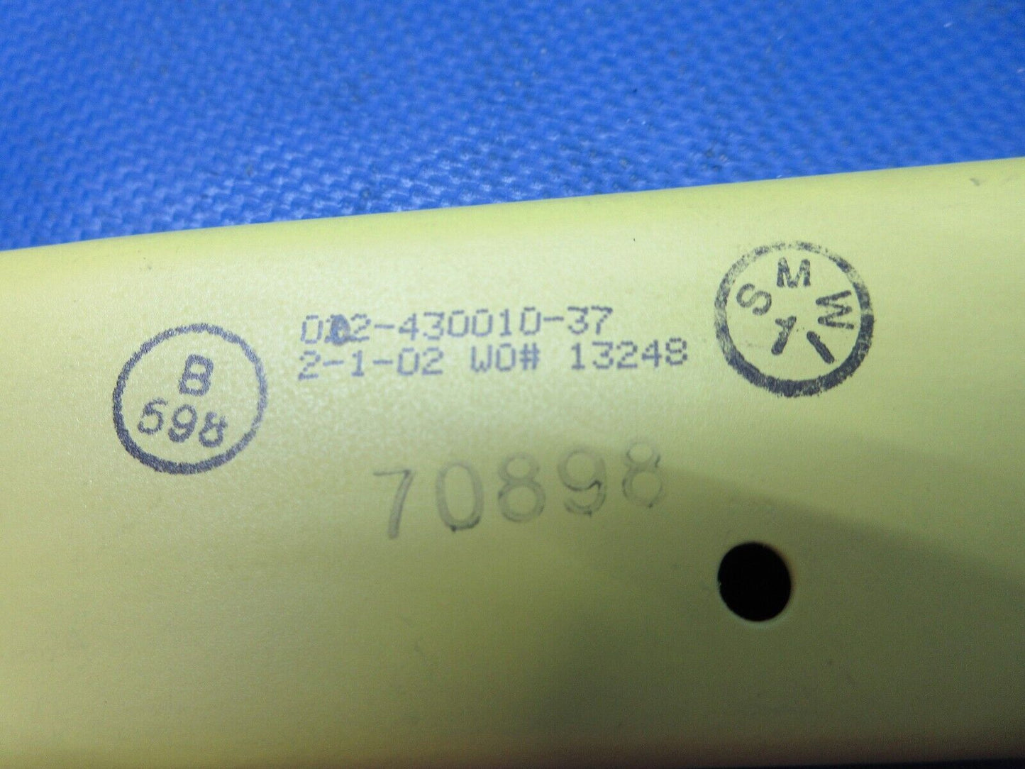 Beech B55 / E55 / 58 Frame Bulkhead FS.100 P/N 002-430010-37 NOS (1024-1369)