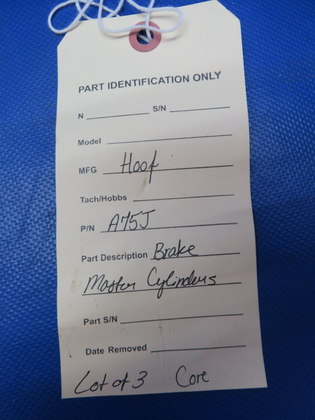 Hoof Brake Master Cylinders P/N A75J LOT OF 3 CORE (1024-159)