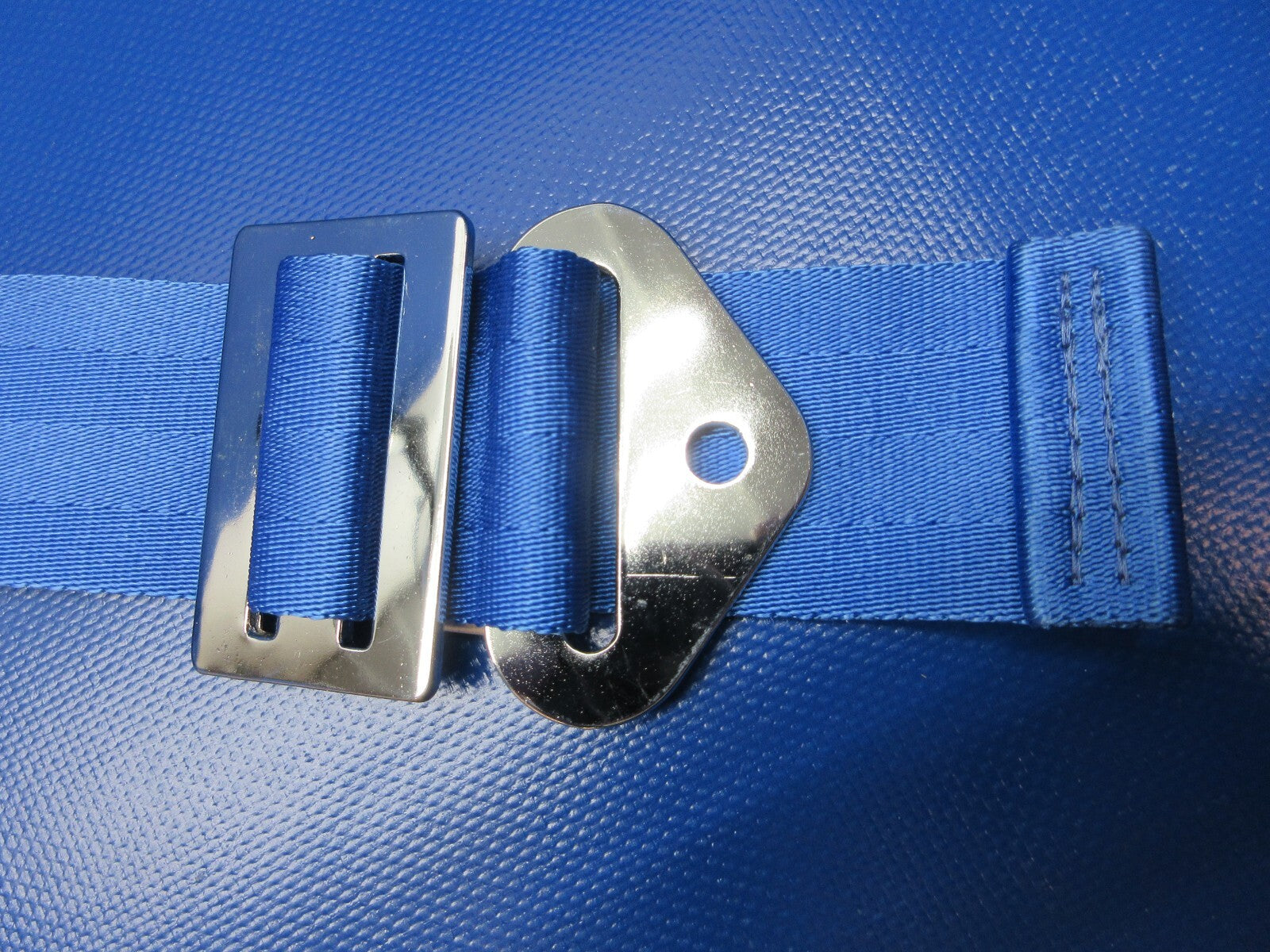 American Safety Seat Belt Blue Webbing P/N 501361-2-T26-B30-0585 NOS (1124-1396)8