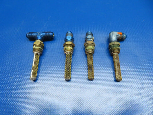 Aviation Fuel Finger Strainers 1-7/8" Long Screen 3/8" NPT LOT OF 4 (1124-183)