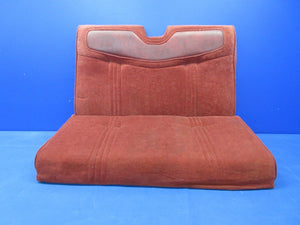 Beech C23 Sundowner Rear Seat Assy - Red Fabric P/N 169-534025-601 (0724-1447)