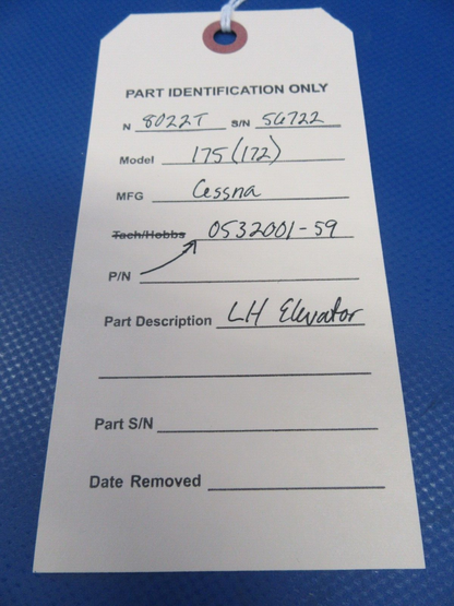 Cessna 172 / 175 LH Elevator P/N 0532001-59 (0424-07)