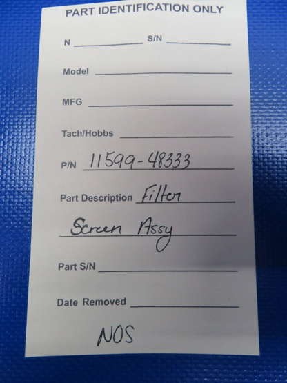 Filter Screen Assembly P/N 11599-48333 NOS (1124-178)