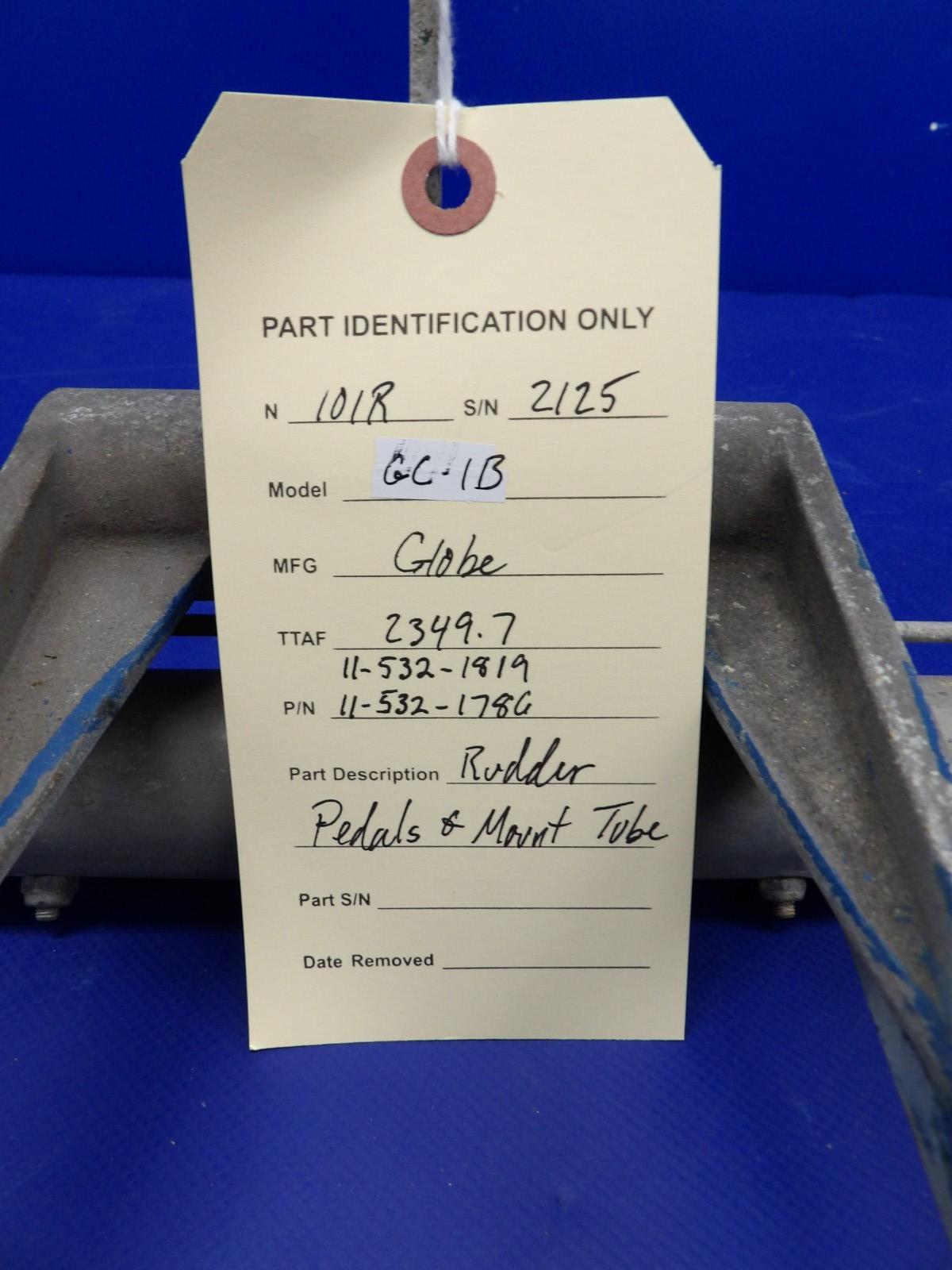 Globe GC-1B Swift Rudder Pedals And Mount Tube P/N 11-532-1786 (0226-2044)13