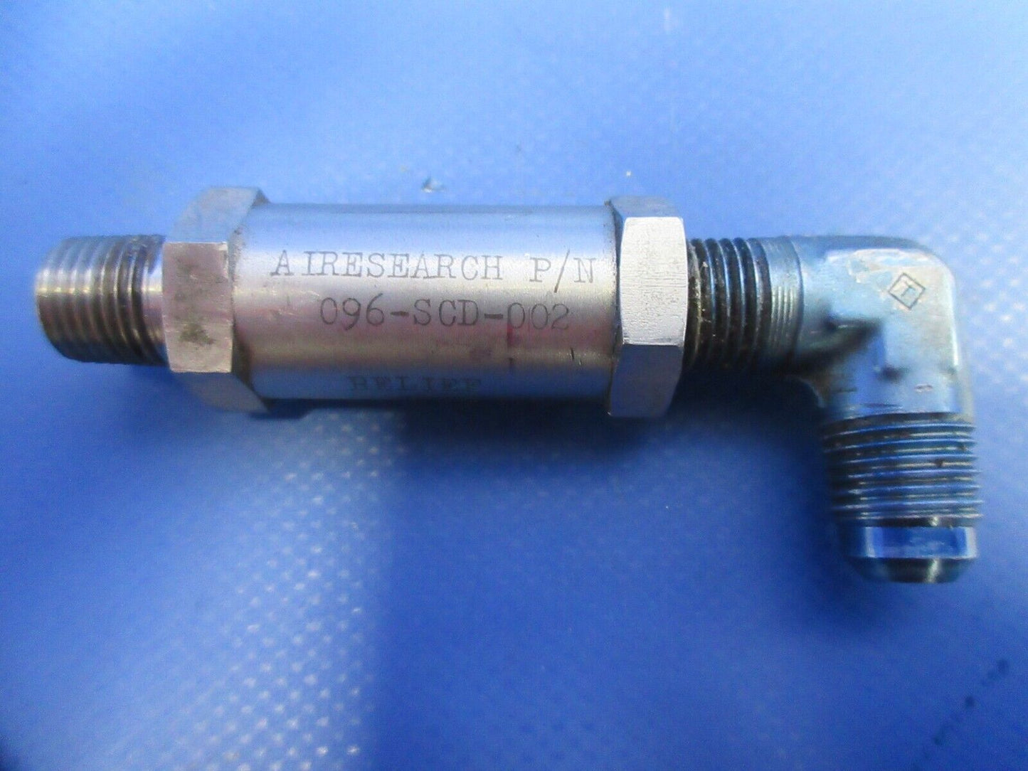Airesearch Hydaulic Relief Valve P/N 096-SCD-002 (0824-911)
