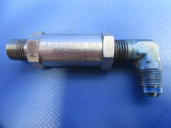 Airesearch Hydaulic Relief Valve P/N 096-SCD-002 (0824-911)
