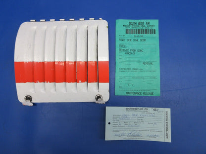Piper PA31 Navajo Top Cowl Door Louver Assembly RH P/N 41800-01 (0424-1001)
