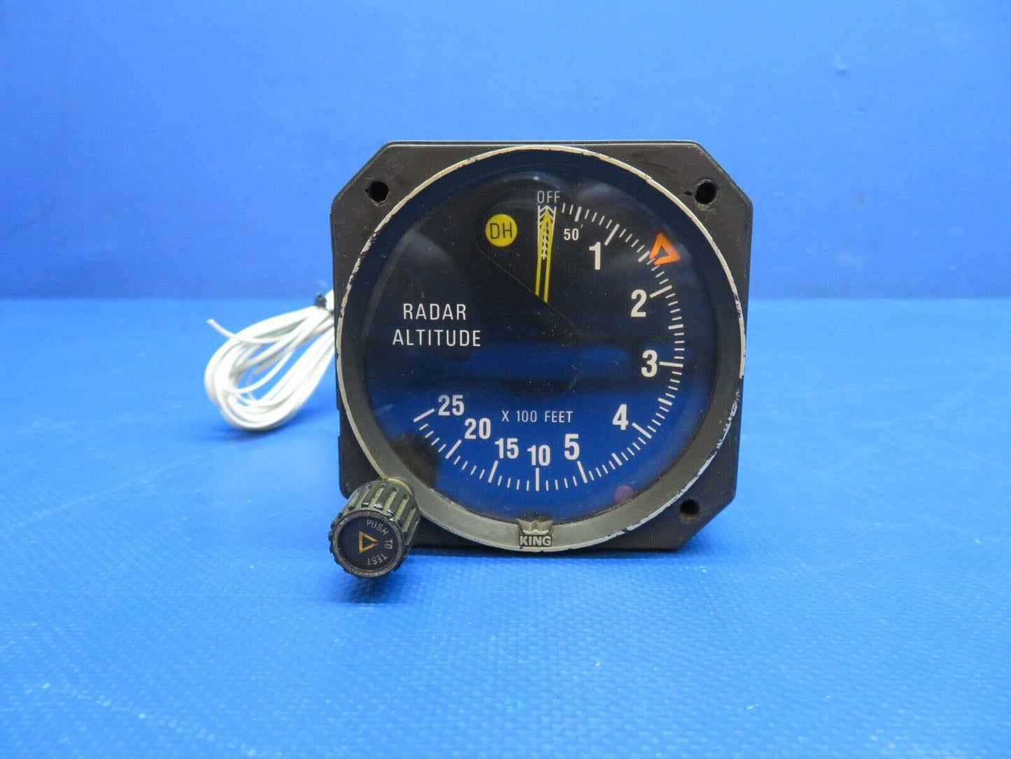 King KI250 Radar Altitude Indicator, Connector 066-3054-01 WARRANTY (0524-1748)