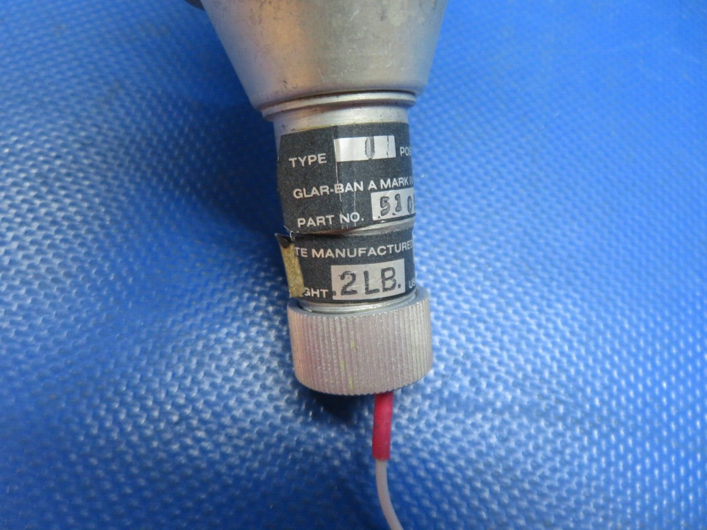 Glar-Ban 24 Volt Nav. Light Assy LH & RH w/ Lens 5105-G2-8B TESTED (1024-110)
