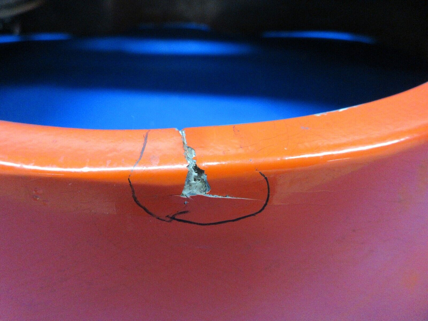 Damaged Grumman AA-1B Forward Cowl Assy P/N 101022-501 (0424-678)