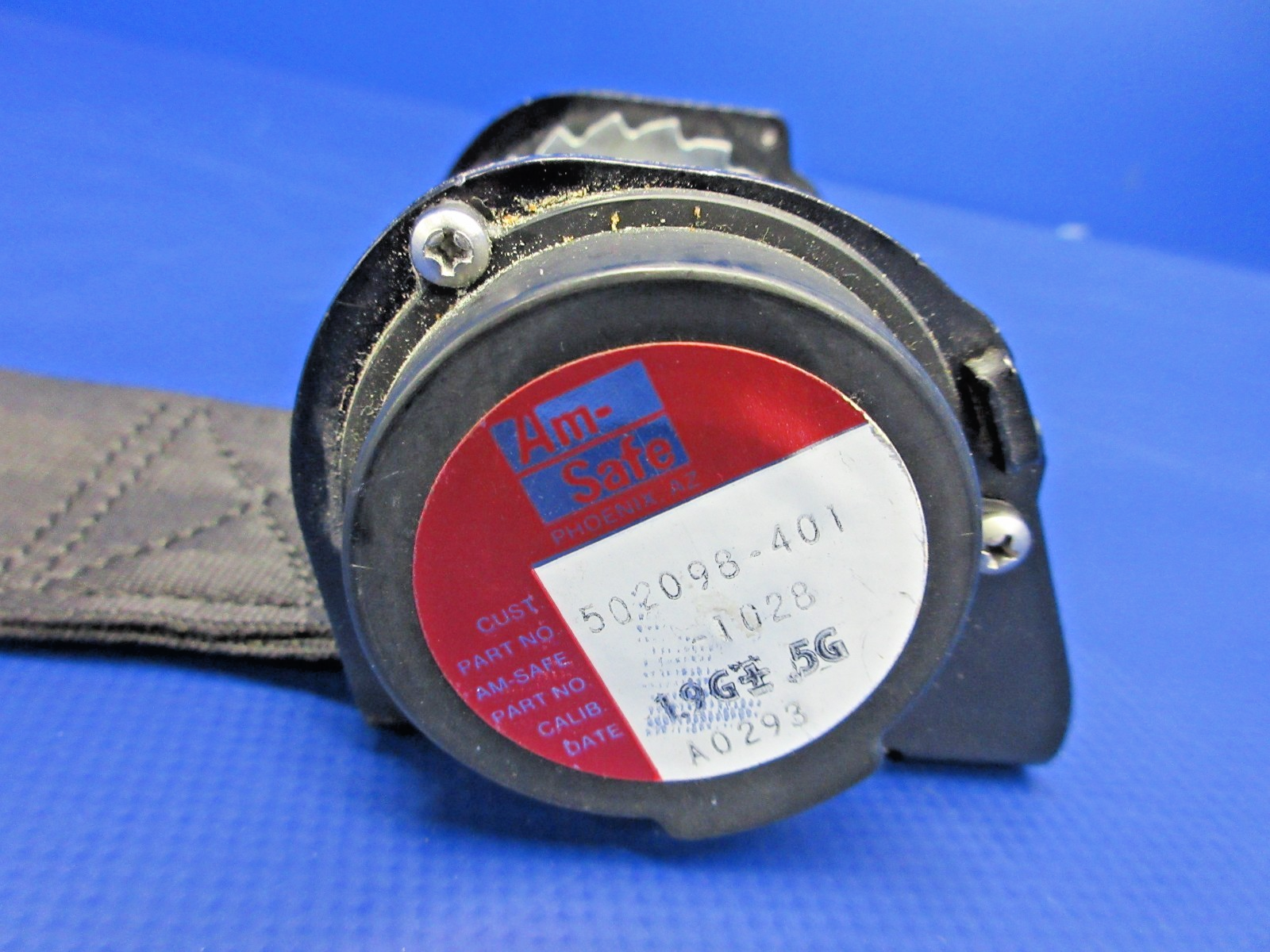 Am-Safe Inertia Reel & Double Shoulder Harness P/N 502098-401-1028 (0426-7767