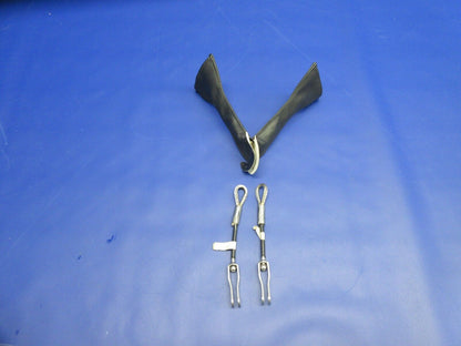 1996 Piper PA-28 Rear Center Belt Attach Cable & Cover P/N 96908-000 (1224-712)