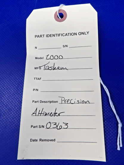 2000 Taskem Precision Altimeter WARRANTY (0426-1218)11