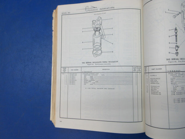 Cessna 182 & Skylane 1962 thru 1973 Parts Catalog P/N P515-12 (1024-1298)