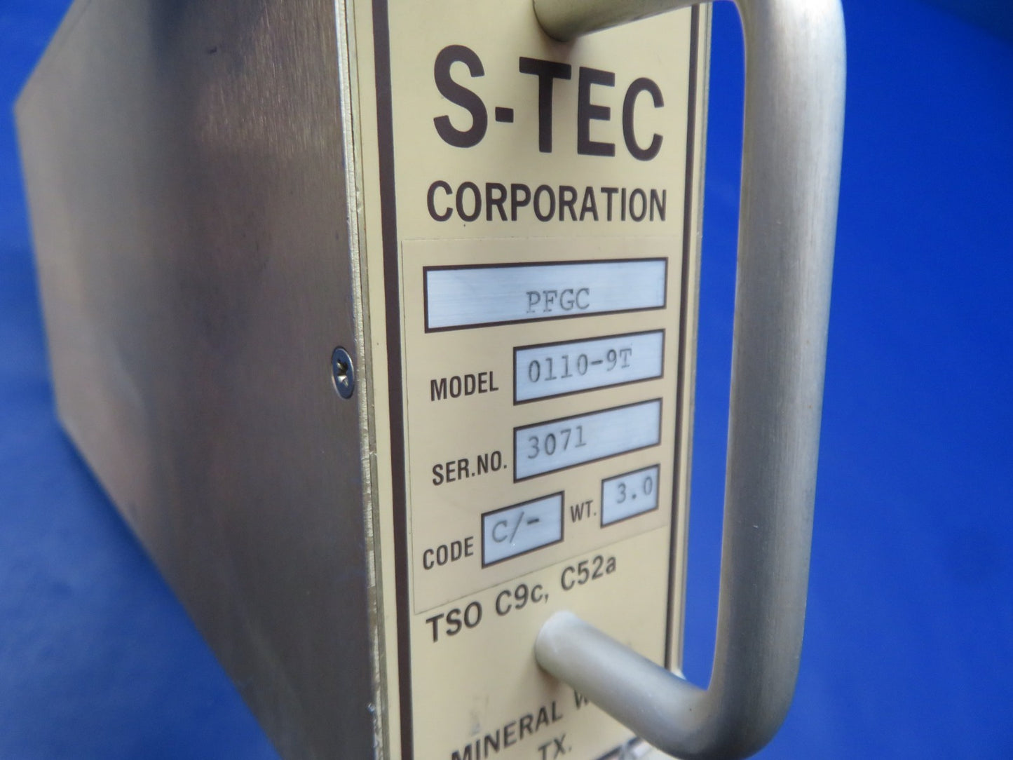 Cessna 421 S-Tec PFGC Autopilot Pitch Computer 28v 0110-9T WARANNTY (0426-142)1