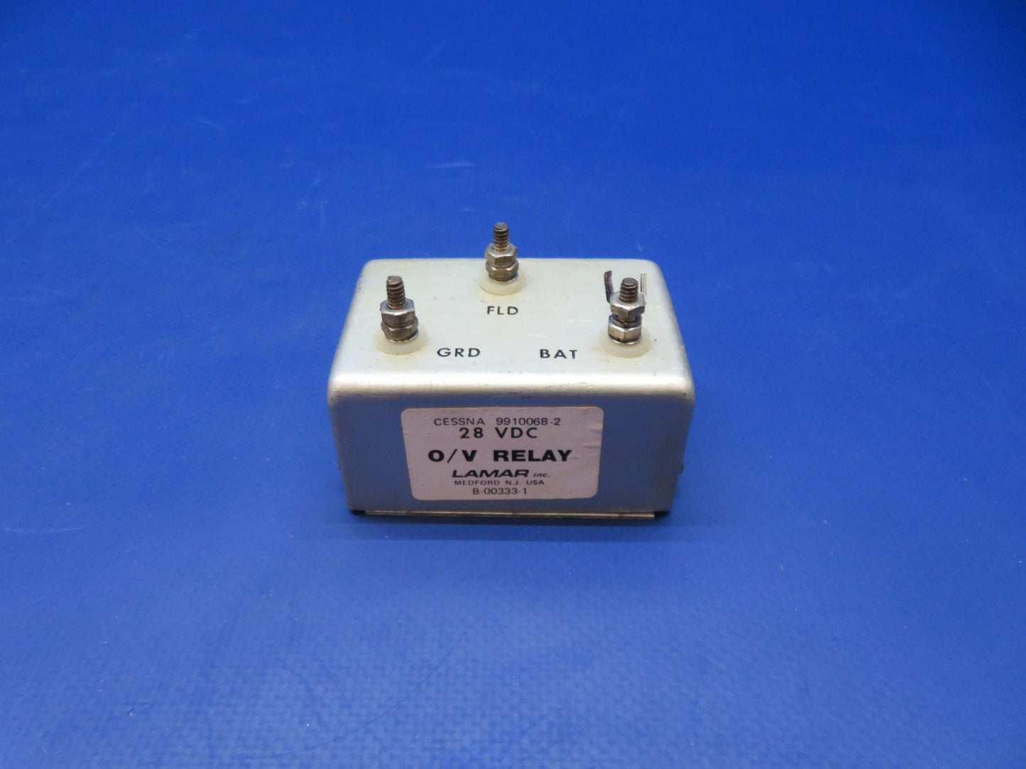Cessna 421 Lamar Overvoltage Relay 28v P/N 9910068-2 TESTED (0326-227)0