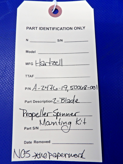 Hartzell 2-Blade Propeller Spinner Mounting Kit P/N A-2476-19 NOS (0426-1357)16