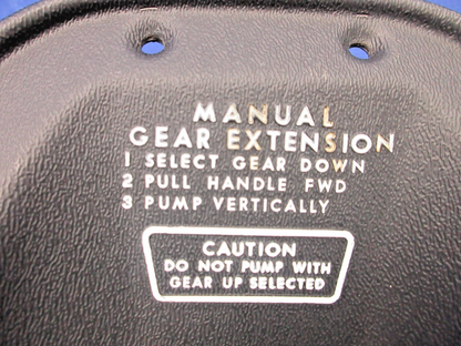 Cessna 172 / 172RG Gear Extension Hand Pump Pan P/N 1280121-1 (0826-746)2