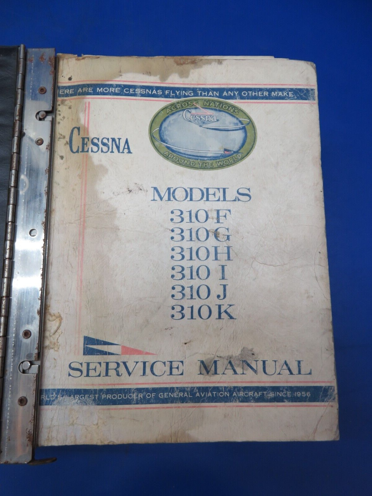 Cessna 310 Service Manual & Parts Catalog 1982 P/N D455C3-13 (0923-495)