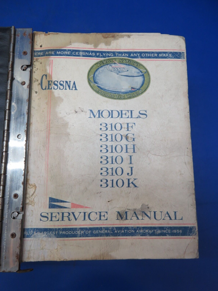 Cessna 310 Service Manual & Parts Catalog 1982 P/N D455C3-13 (0923-495)