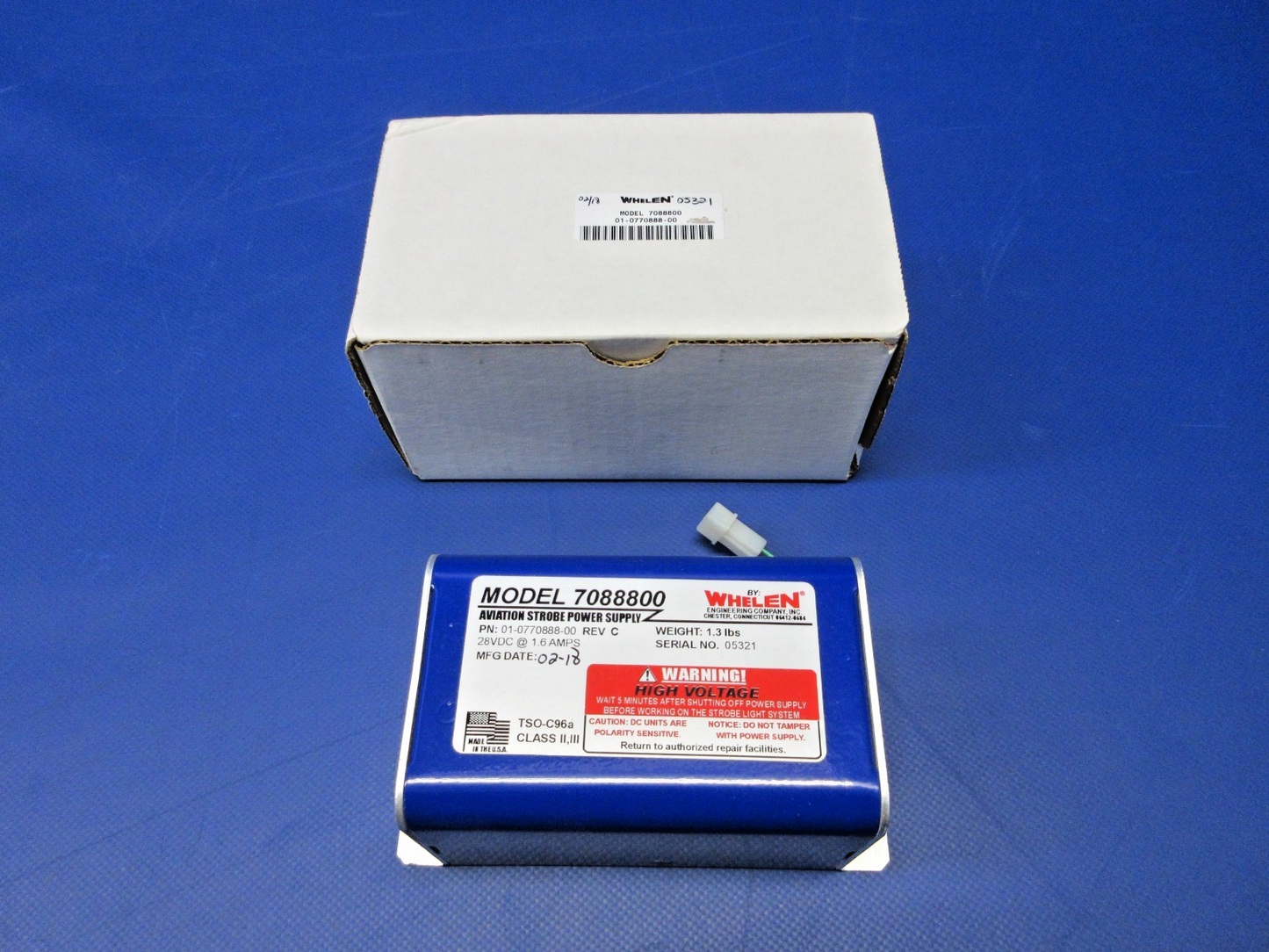 Whelen 7088800 Aviation Strobe Power Supply 28V P/N 01-0770888-0 NOS (0426-757)1