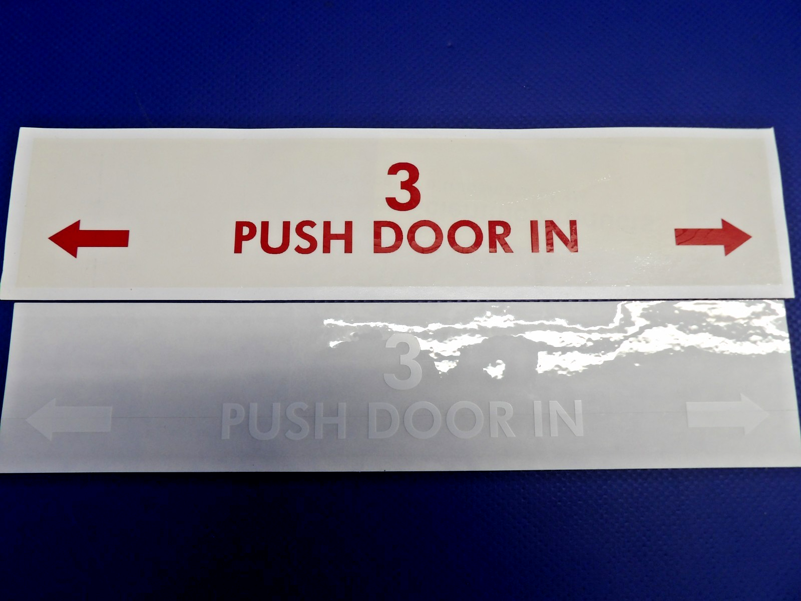 Beech King Air Emergency Exit Placard Kit w/ 8130 P/N 010-4310-3 NOS (0426-1301)7