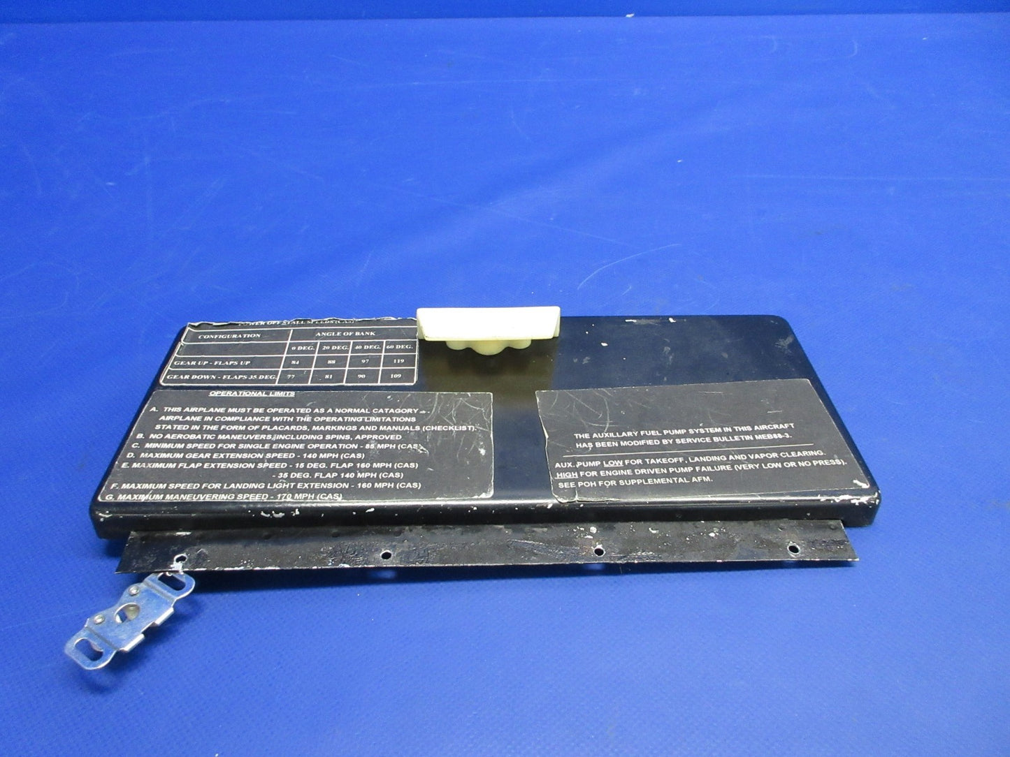 Cessna 310 / 310I Glove Compartment Door P/N 0813470-3 (0326-949)4