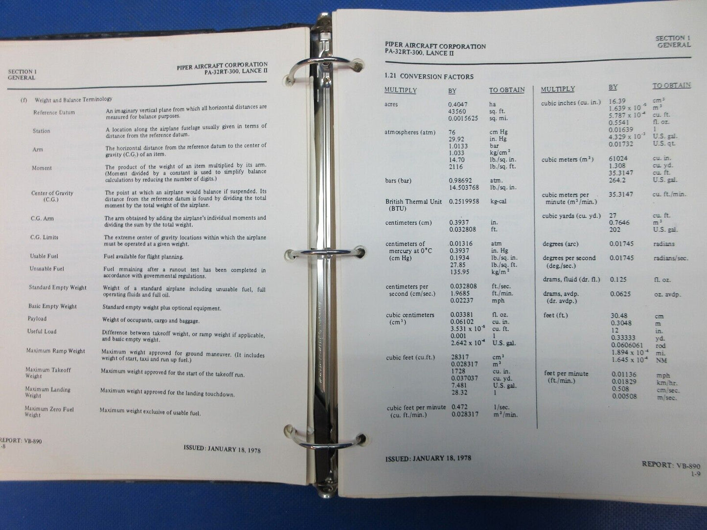 Piper Lance II Pilot's Operating Handbook & Info Manual P/N 761-637 (1124-1273)