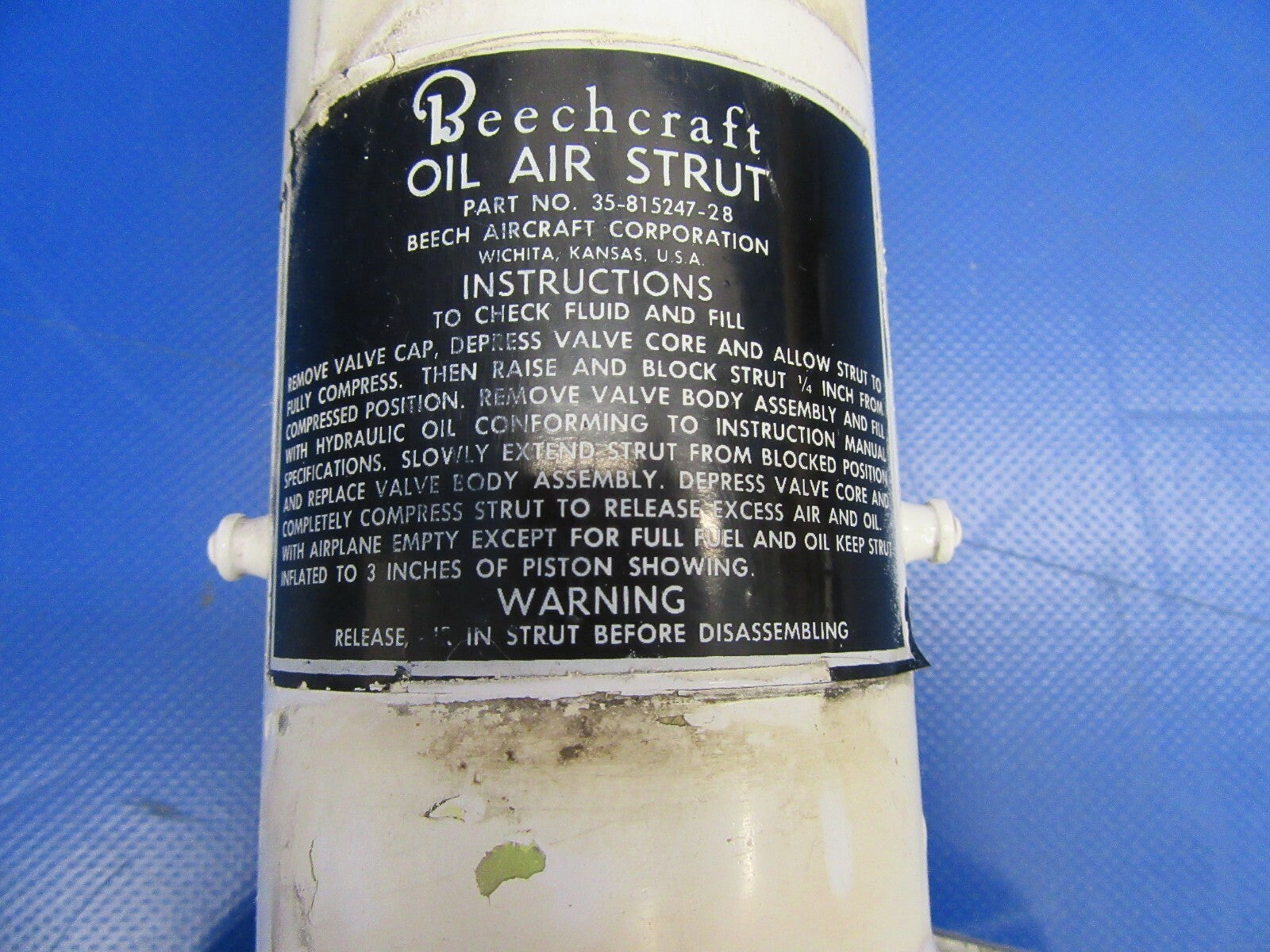 Beech Bonanza A36 Main Gear Strut Trunnion Tube RH P/N 35-815246-7 (0719-81)2