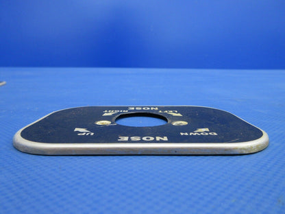 Piper PA-23-250 Aztec Tail Trim Indicator Placards P/N 16853-00 (0624-883)