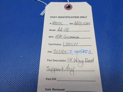 Grumman Yankee AA-1B LH Wing Root Support Assy P/N 201185-7 (0424-1418)