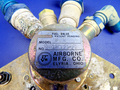 Cessna 337 / 337D Skymaster Airborne Fuel Valve P/N 1H12-2 Model 8N (0426-1341)1