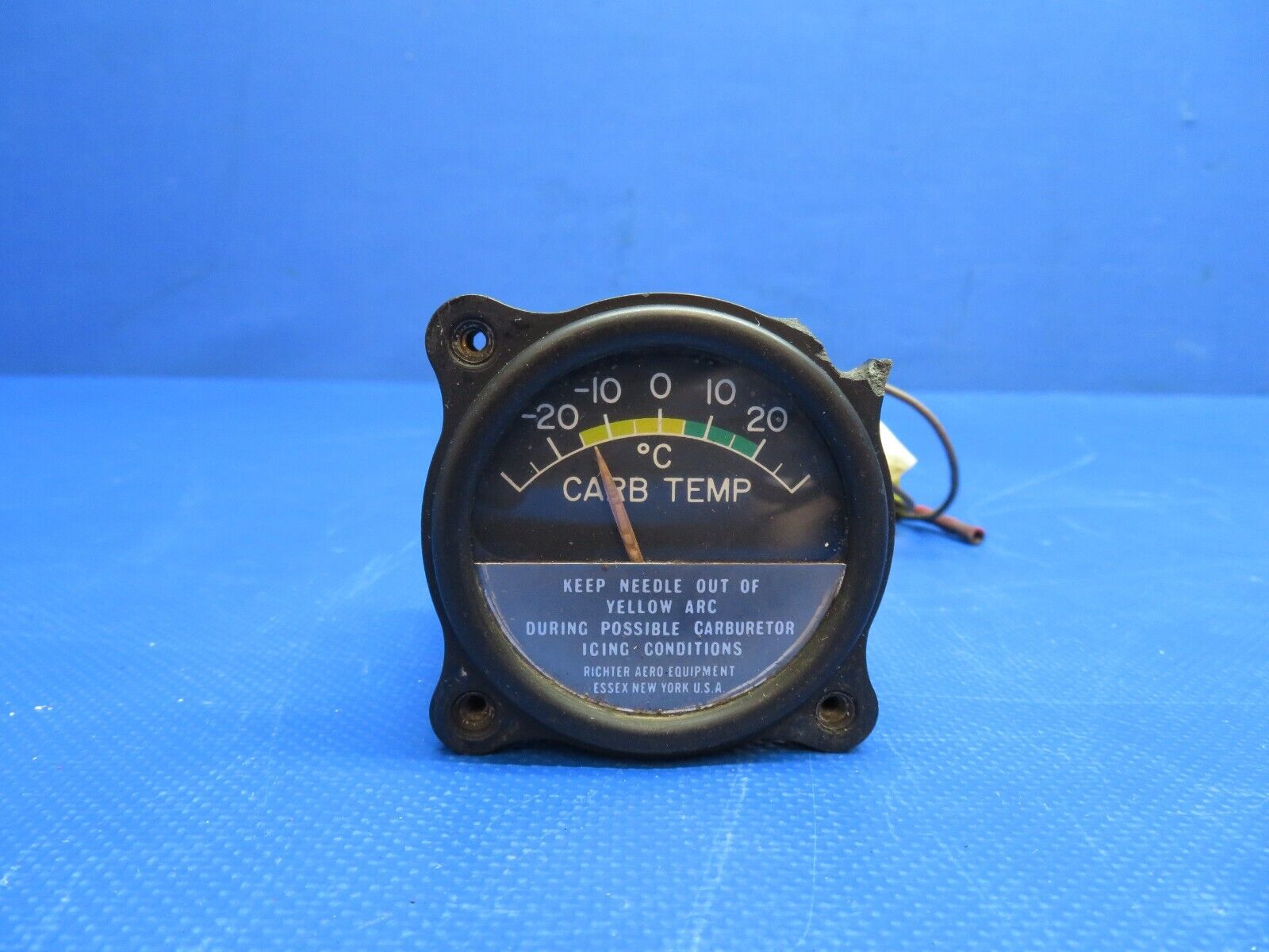 Weston / Richter Aero Carburetor Temp Indicator P/N AC-16891, 102130 (0524-1702)