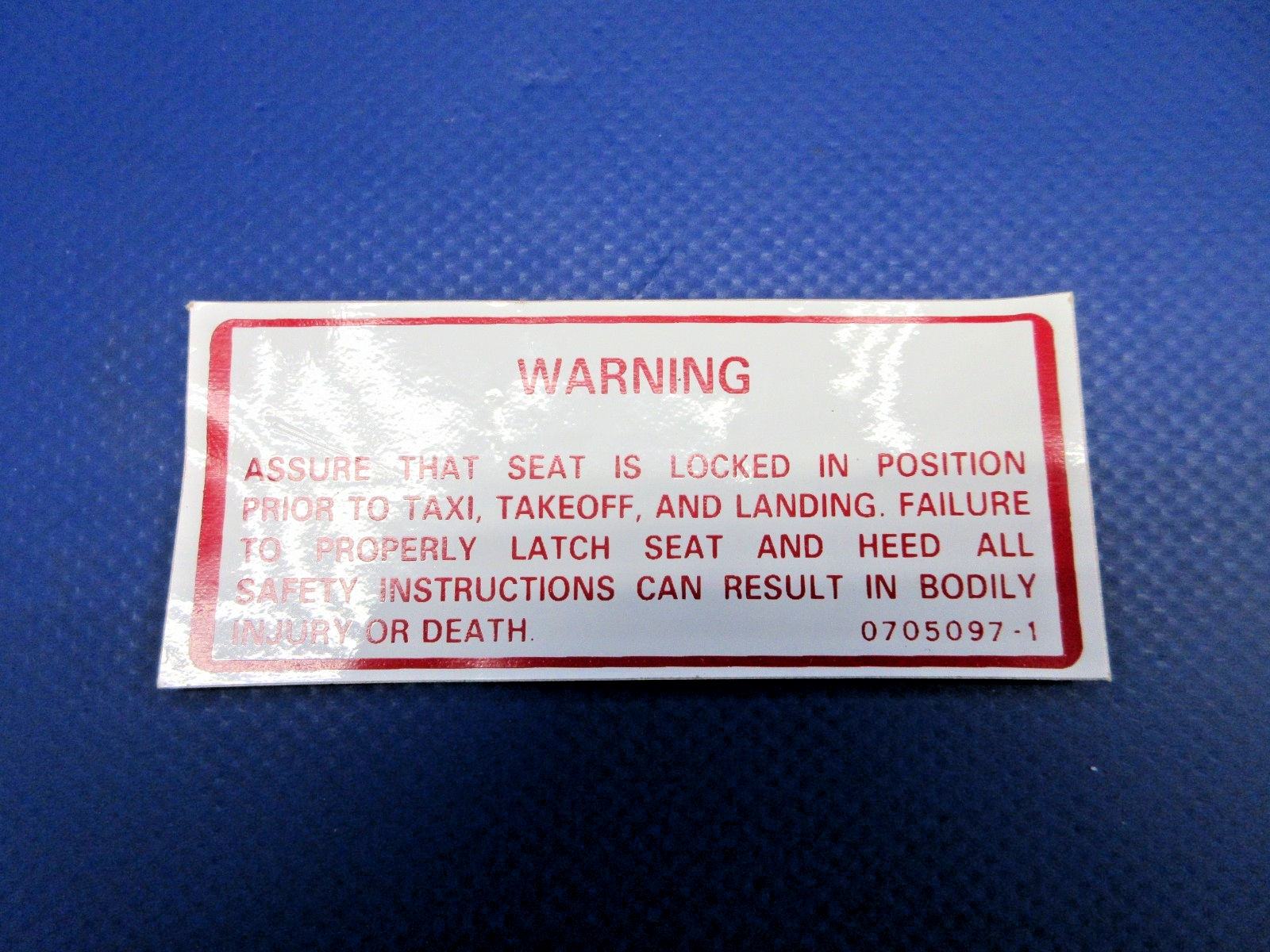 Cessna Assorted Placards LOT P/N 0543032-3 NOS (0426-721)2