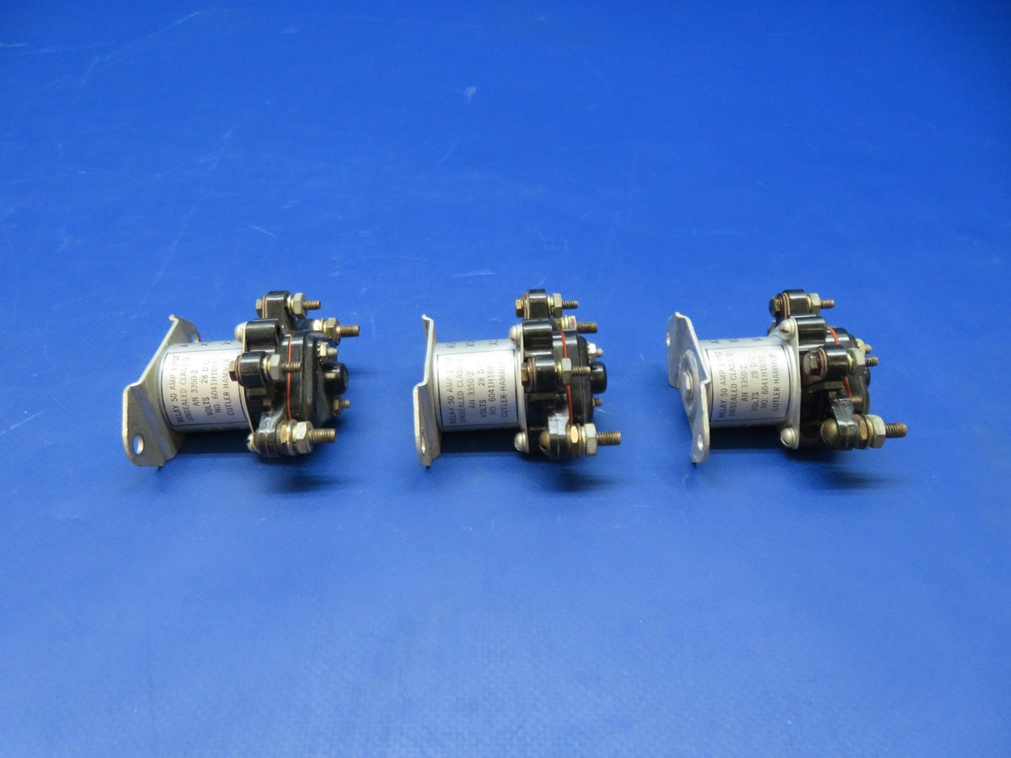 Cessna 421 Cutler-Hammer Relays 28v 50amp 6041H169A LOT OF 3 TESTED (0326-233)9