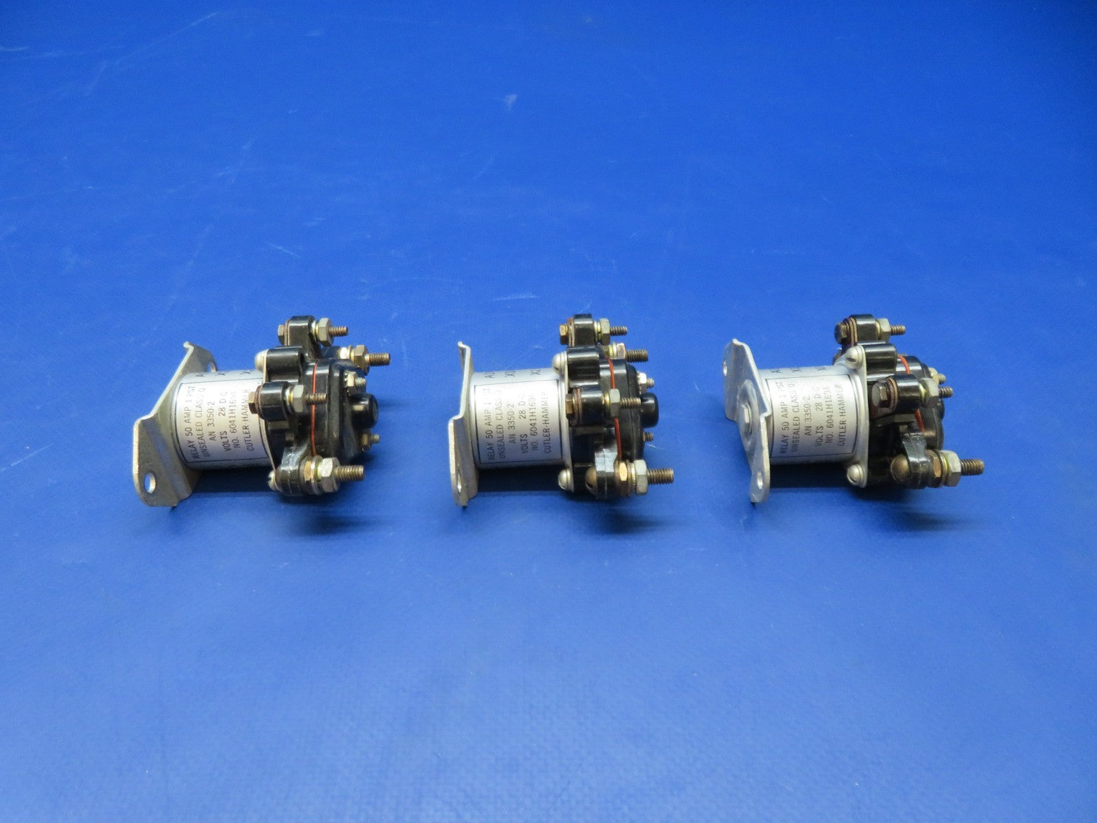 Cessna 421 Cutler-Hammer Relays 28v 50amp 6041H169A LOT OF 3 TESTED (0326-233)9