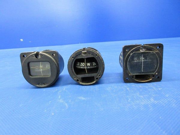 Aviation Magnetic Compass P/N C-2200-L4-B LOT OF 4 FOR PARTS (0624-1323)