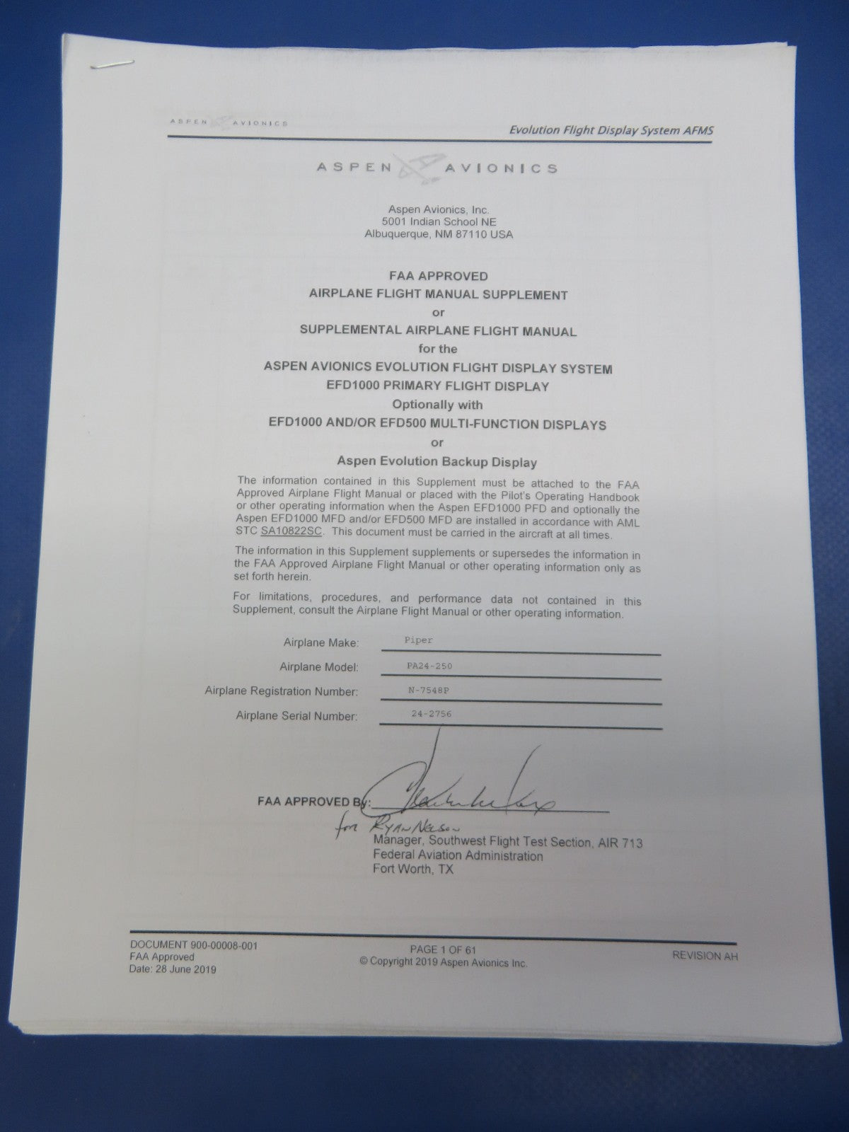 Aspen Avionics EFD1000 Max System 14/28v P/N 910-00001-012 (0926-105)9