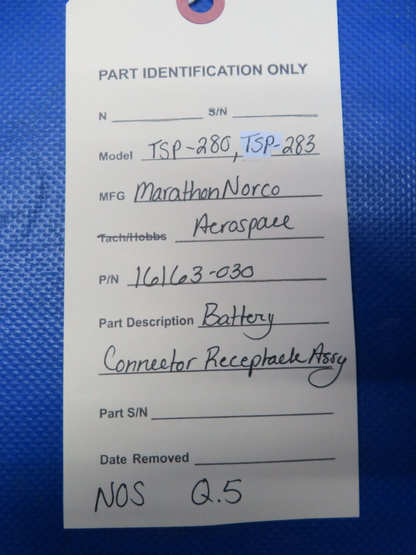 MarathonNorco TSP-280, 283 Battery Connector Receptacle 16163-030 NOS (1024-22)
