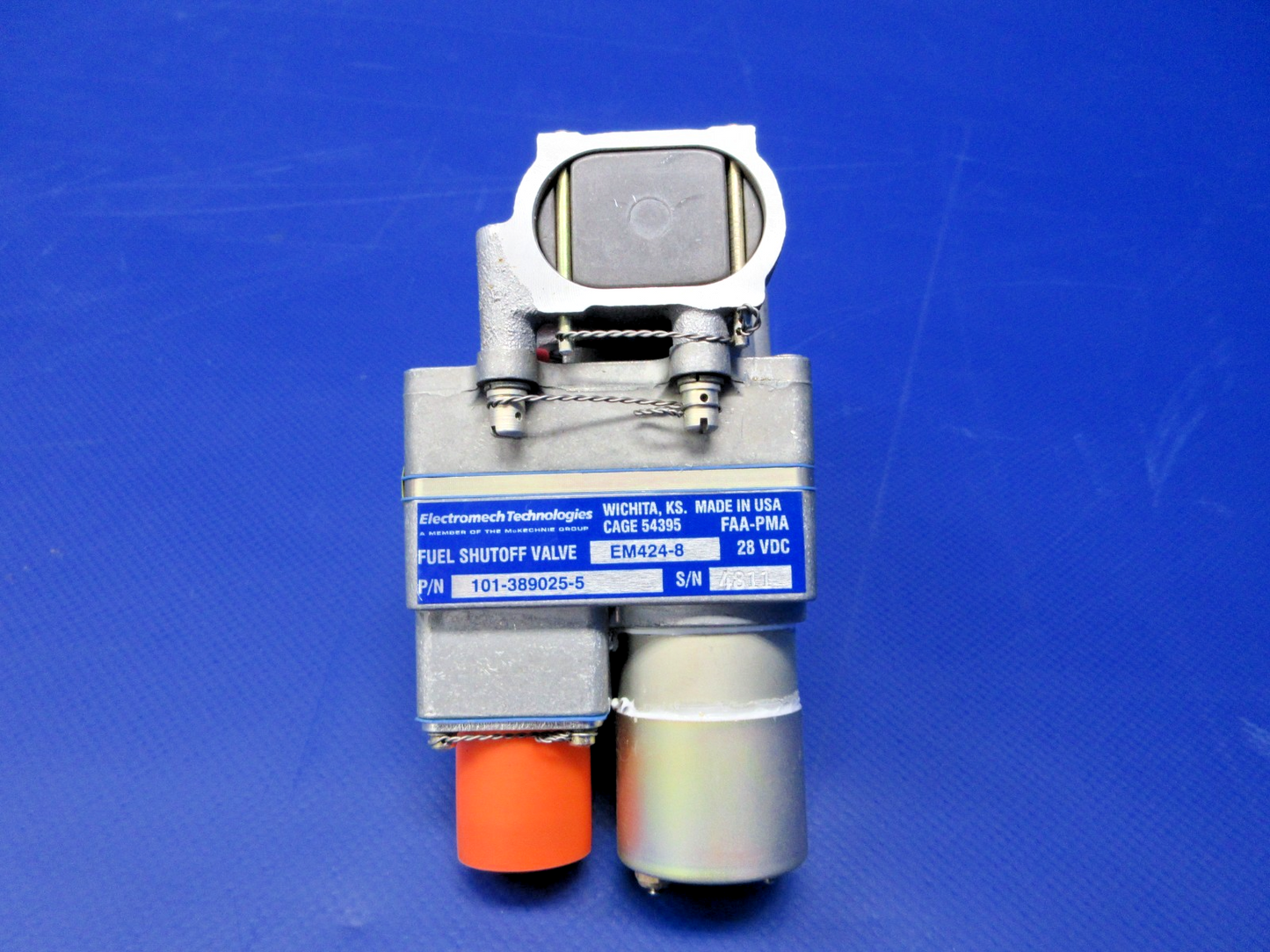 Beech Electromech Fuel Shut Off Valve 28V w/8130 P/N 101-389025-5 NOS (0426-755)5
