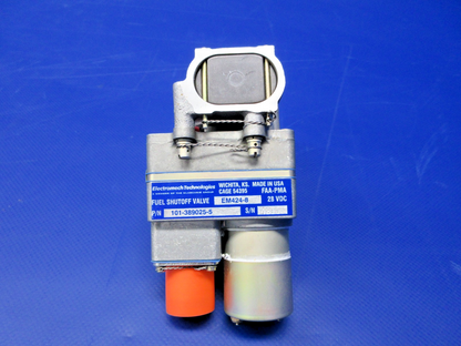 Beech Electromech Fuel Shut Off Valve 28V w/8130 P/N 101-389025-5 NOS (0426-755)5