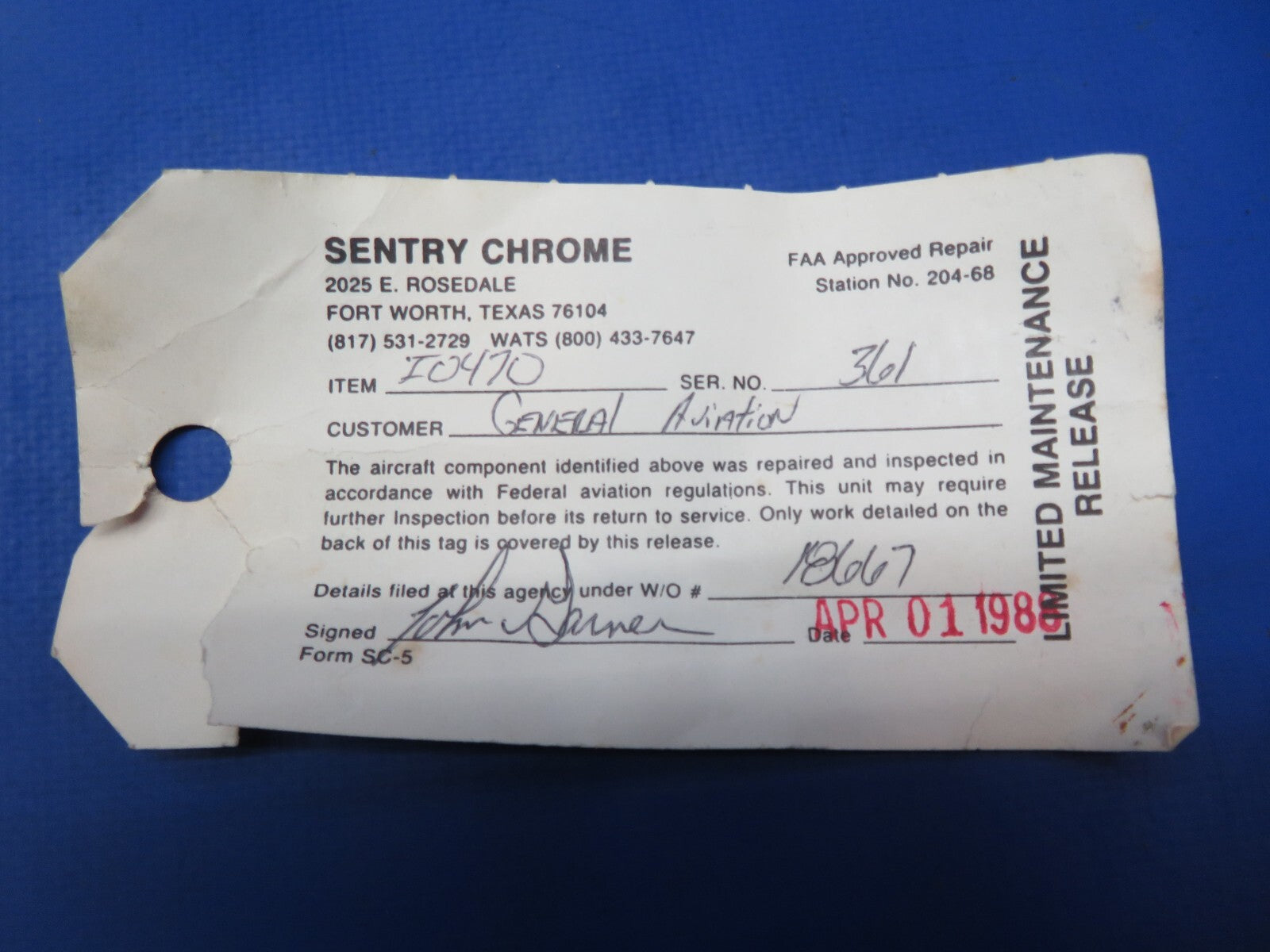 Continental IO-470 Standard Steel Cylinder P/N 626820 (1023-555)18