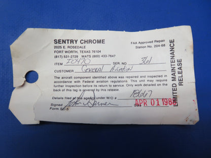 Continental IO-470 Standard Steel Cylinder P/N 626820 (1023-555)18