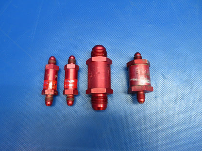 Beech Baron Duke's Check Valves 366-00, 3217-00-5 LOT OF 4 (0219-273)0