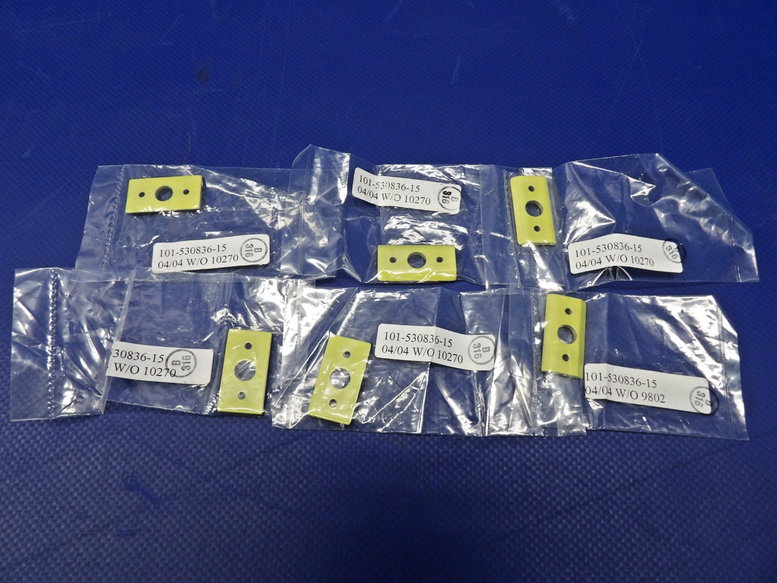Beech Carpet Chanel Retainer Spacer 101-530836-15 LOT OF 6 NOS (0426-1273)3