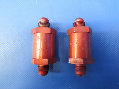 Cessna P337H Skymaster Aircraft Products Check Valve 340300 LOT OF 2 (0724-772)