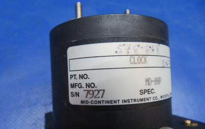 =Mid-Continent Electric Clock 12-32v 548-868 TESTED (1124-153)