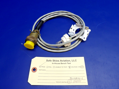 Whelen Flash Tube & Base P/N 02-0390134-00 TESTED (0426-1336)1